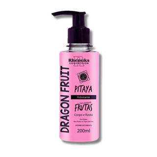 Kit Hidratante Corpo e Rosto Morango e Pitaya Rhenuks 200ml Cada