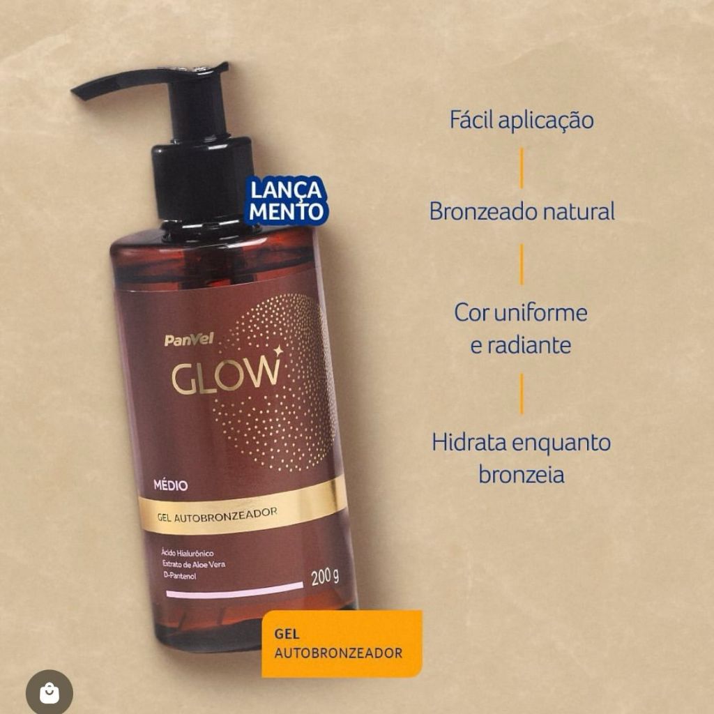 Gel Autobronzeador Panvel Glow 200g | Shopee Brasil