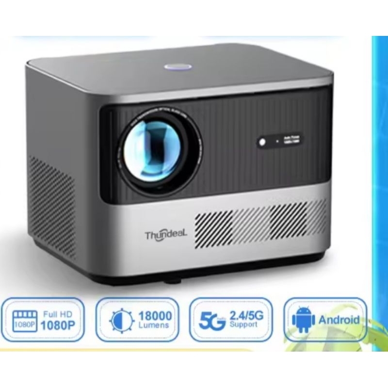 ThundeaL TDA6W Projetor Full HD 1080P 4K Vídeo Home Theater Foco ...