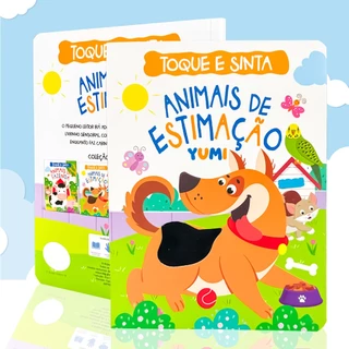 Toque E Sinta Animais de Estimação Livro Infantil Bebê Sensorial Texturas em Oferta na Shopee