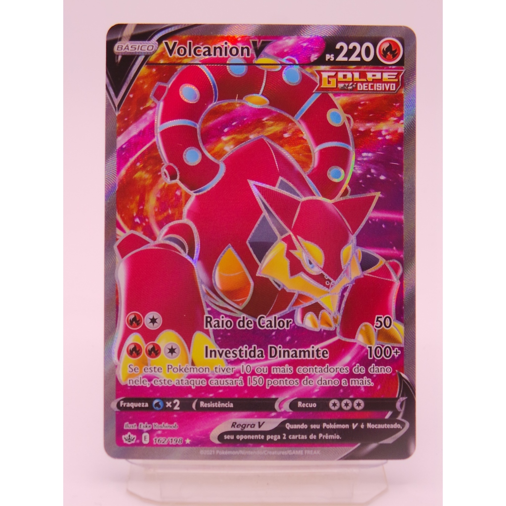 Carta Pokmon Volcanion V Full Art Original Nova | Shopee Brasil