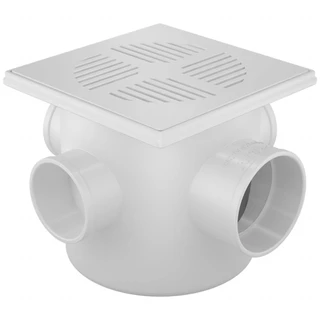 Caixa Sifonada Redonda Branca 100mm X 150mm X 50mm Fortlev em Oferta na Shopee