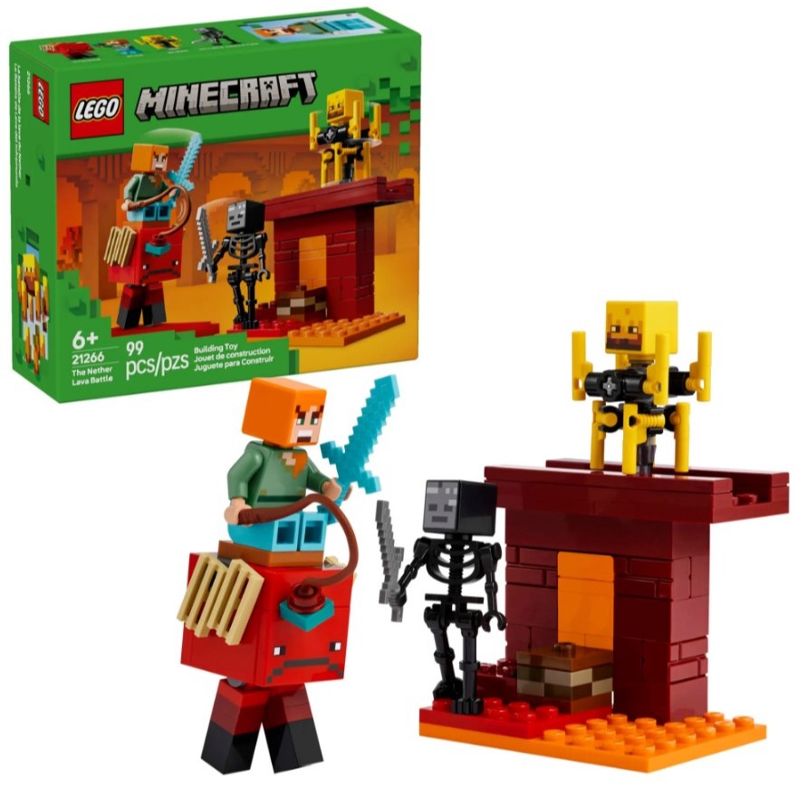 Lego Minecraft Batalha da Lava Nether 21266 | Shopee Brasil