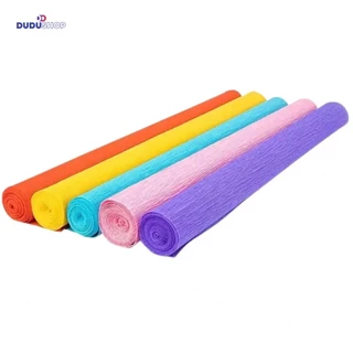 10 Rolos Papel Crepom Comum 48x200cm Papel Escolar Artesanato Decoração Colorido Papel Escola