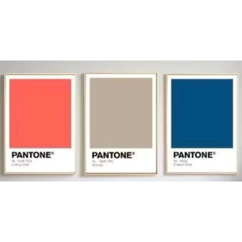 PANTONE3冊セット Quadros decorativos Pantone, cores (40x60 3 peças) | Shopee Brasil