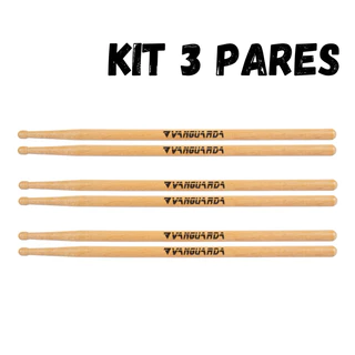 Kit 3 Pares de Baqueta Spanking Vanguarda Marfim 5A em Oferta na Shopee