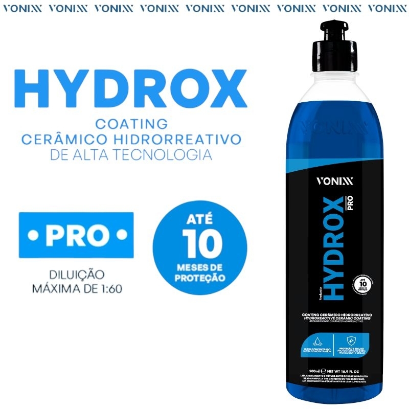 HYDROX PRO 500ML VONIXX - COATING CERÂMICO HIDRORREATIVO

