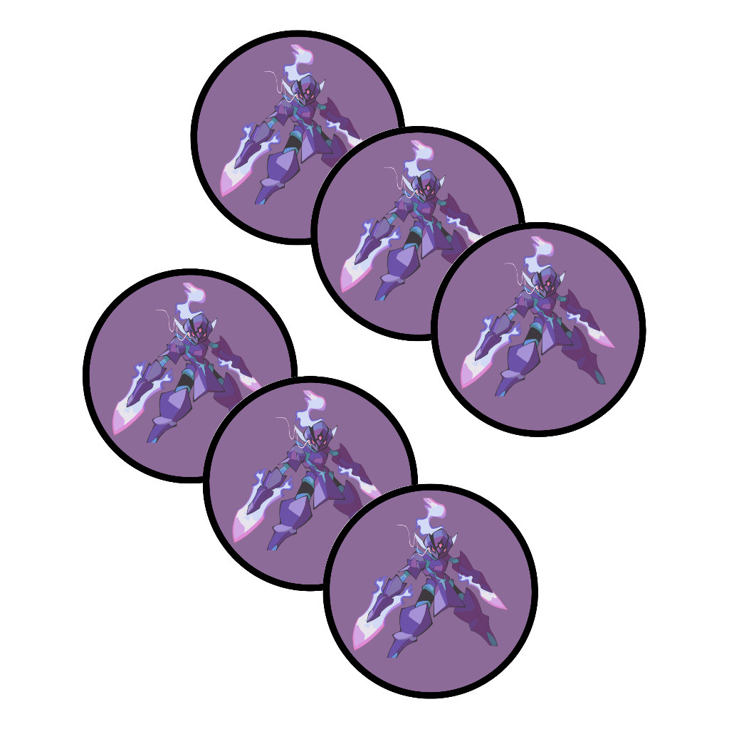 Kit Moeda Ceruledge - 6x Token Marcador - Pokémon Tcg Custom