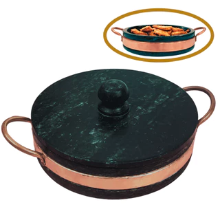 Frigideira Com Tampa De Pedra Sabão 20 Cm
