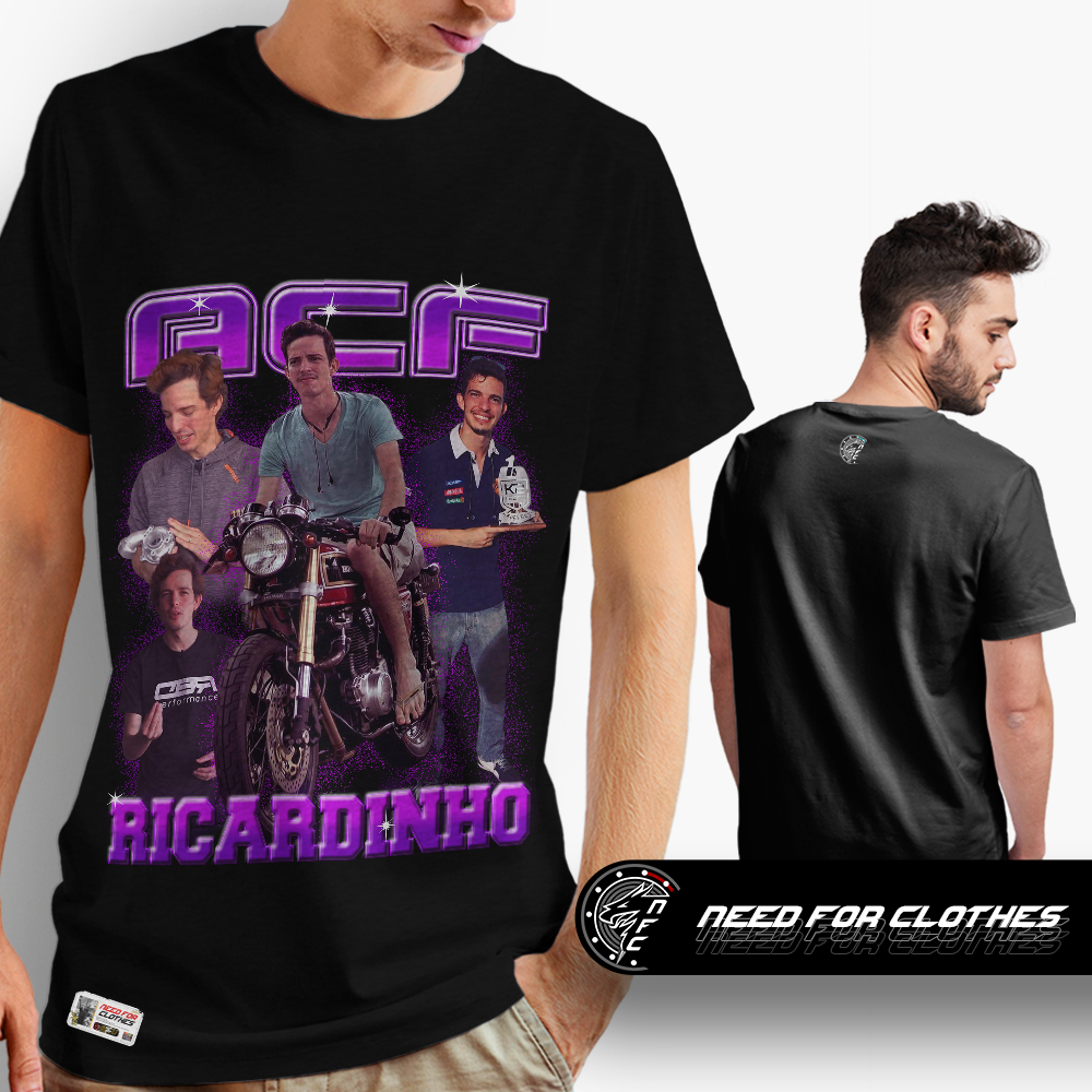 Camiseta ACF Ricardinho, Cultura Automotiva, Mecânica e Performance