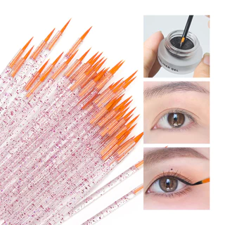 Kit 250 Pçs Pincéis Descartáveis De Delineador Aplicador Maquiagem