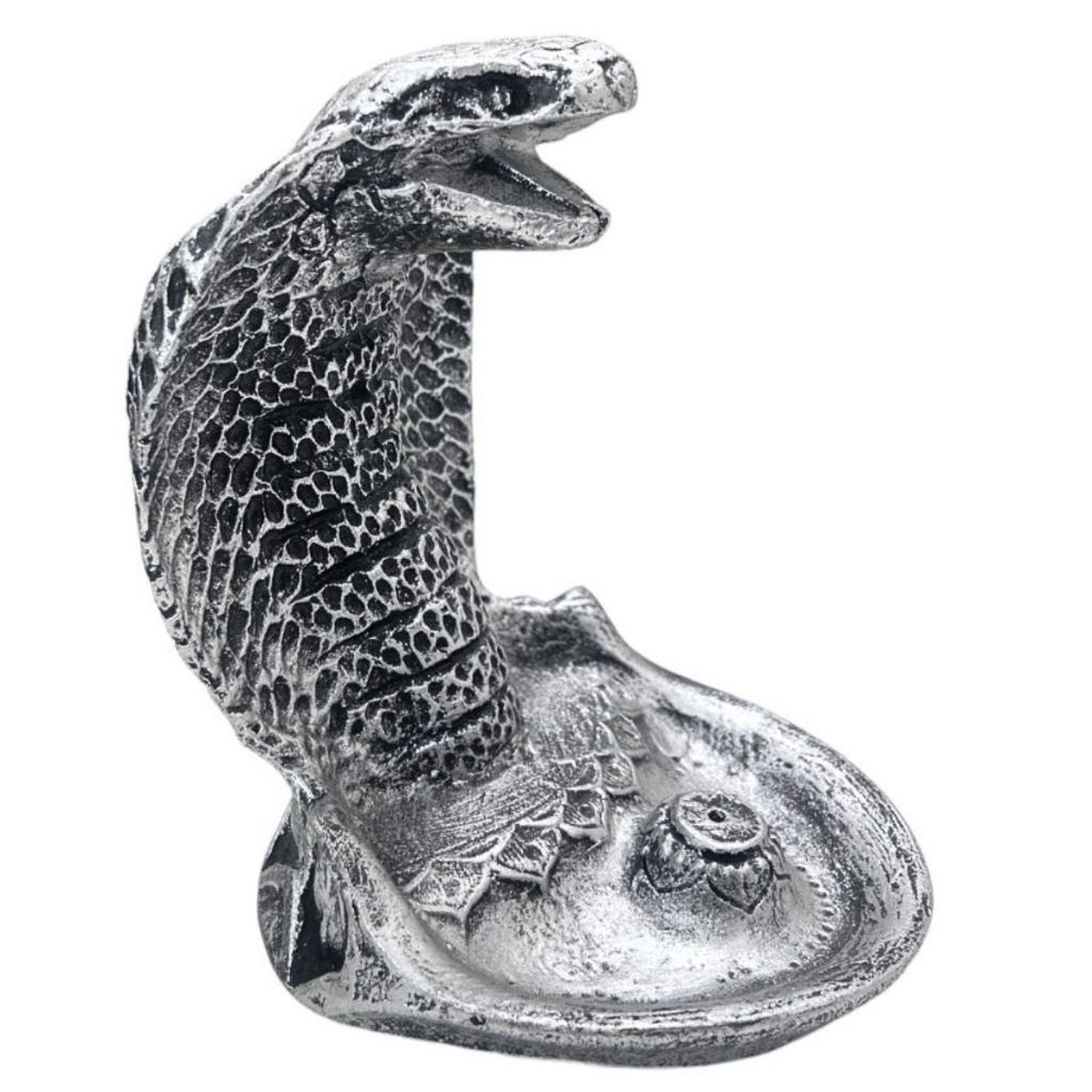 Porta Incenso Piatto Argento Rettangolare Con Motivi Orientali, Sottobicchiere Multiuso Per Bastoncini E Coni, Piattino Decorativo Per Dessert O Gioielli - 4