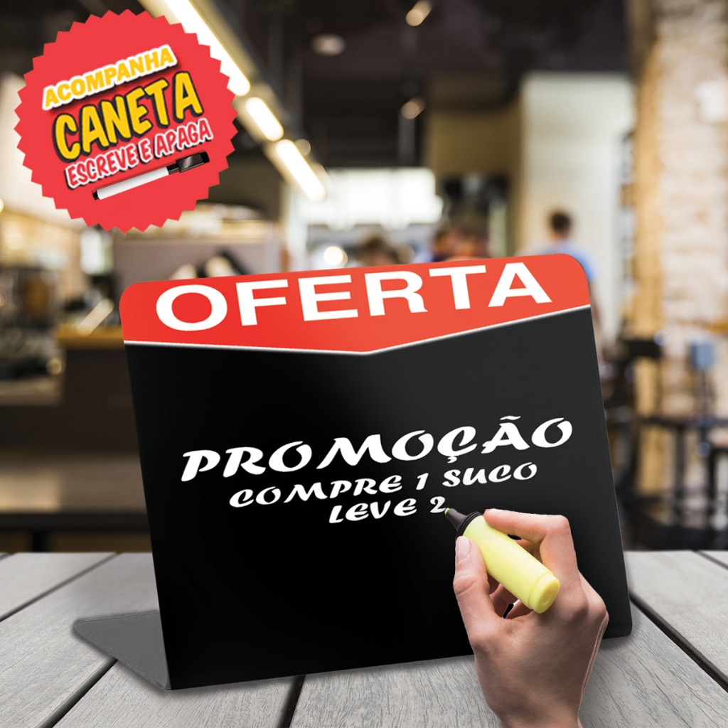 Placa De Promoção De Loja Mercado Supermercado Mercadinho balcão mesa ...