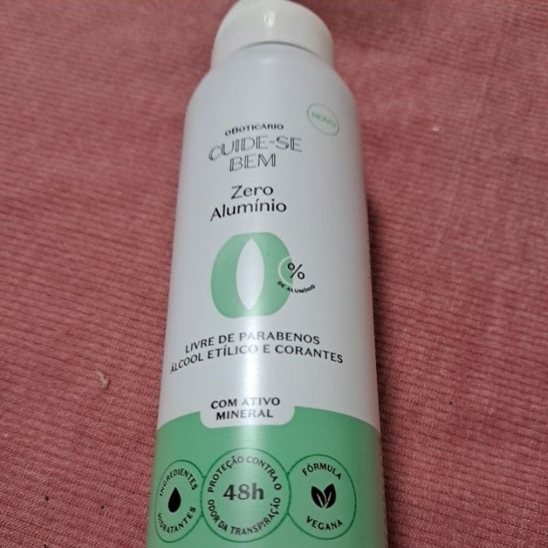 Desodorante Spray Cuide-se Bem Zero Alumínio o Boticário | Shopee Brasil