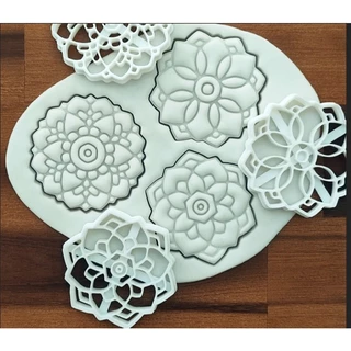 Kit com 3 Cortadores de Biscoito - Mandala lindos super detalhados excelente para venda e decoração