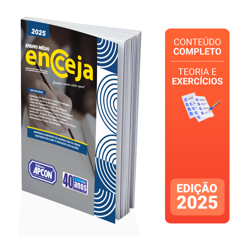 Apostila Encceja 2025 - Ensino Médio | Shopee Brasil