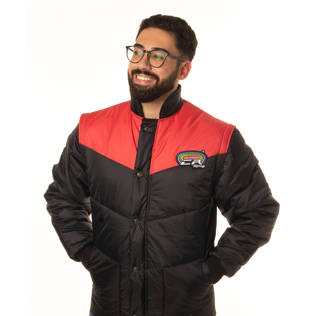 Jaqueta California Racing Tradicional Preto com Vermelho | Shopee Brasil