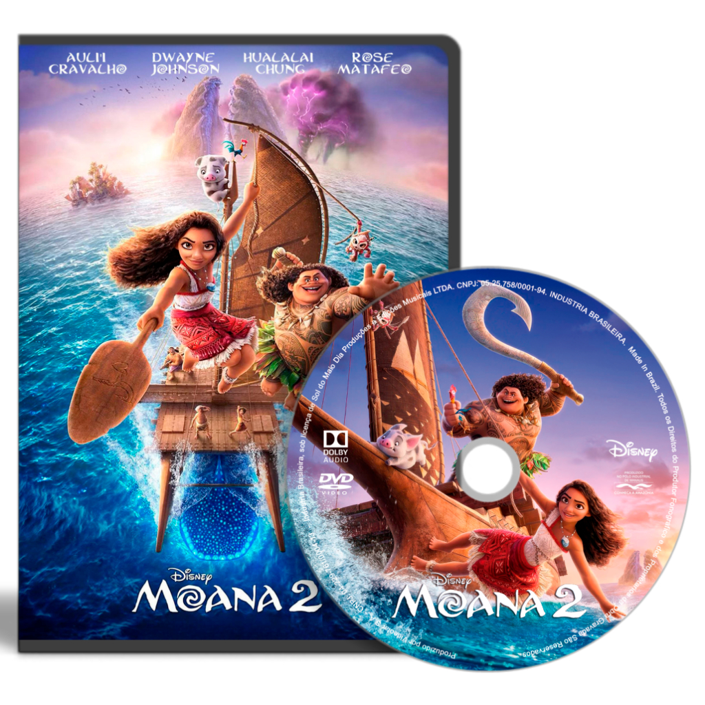 DVD - Moana 2 (2025) (DUBLADO LEGENDADO) | Shopee Brasil