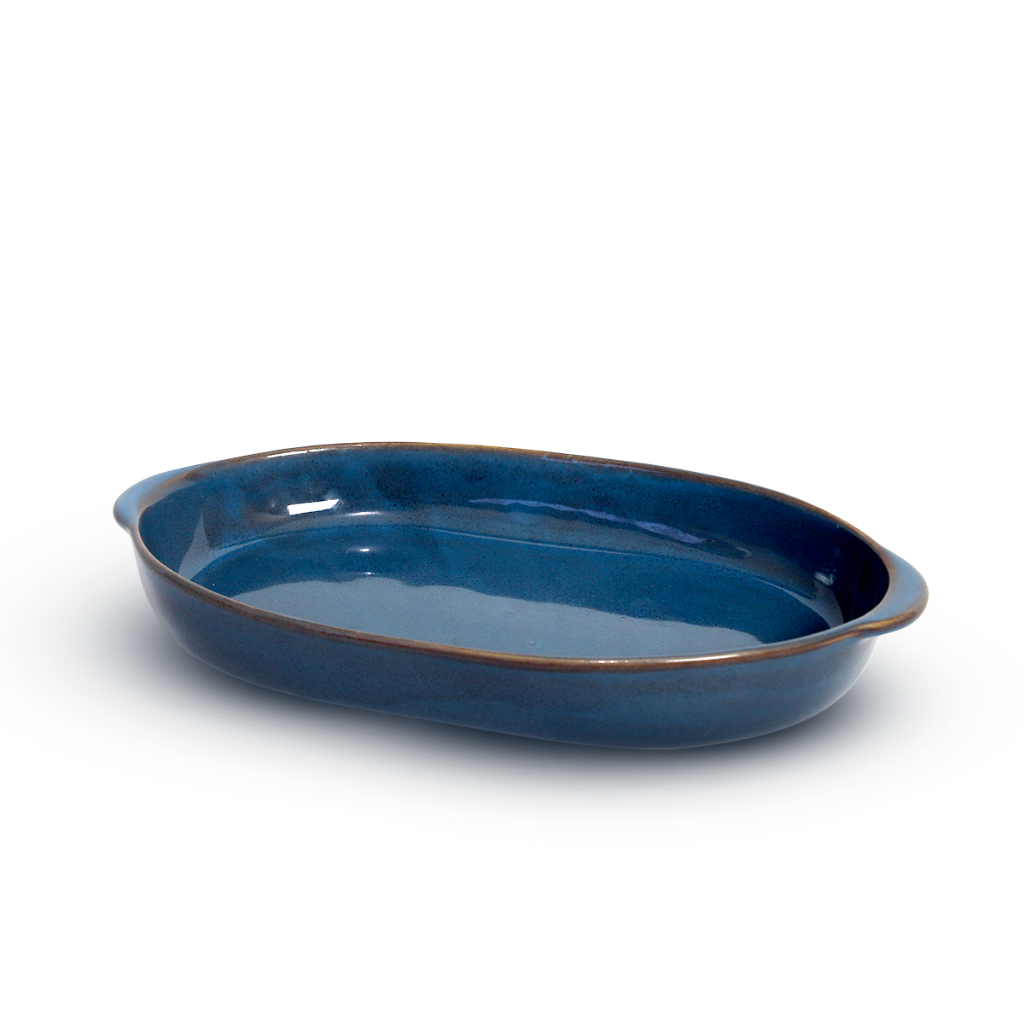Imagem do produto Travessa Toscana Buffet Cerâmica Louça Decoração Acqua Marine Rústico