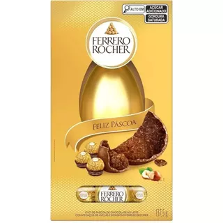 Ovo De Páscoa Ferrero Rocher Ao Leite Com Pedaços 137,5g