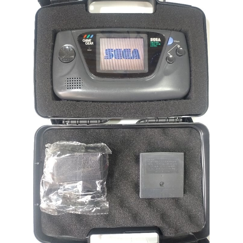 Sega Game Gear com tela original, fonte e um jogo | Shopee Brasil