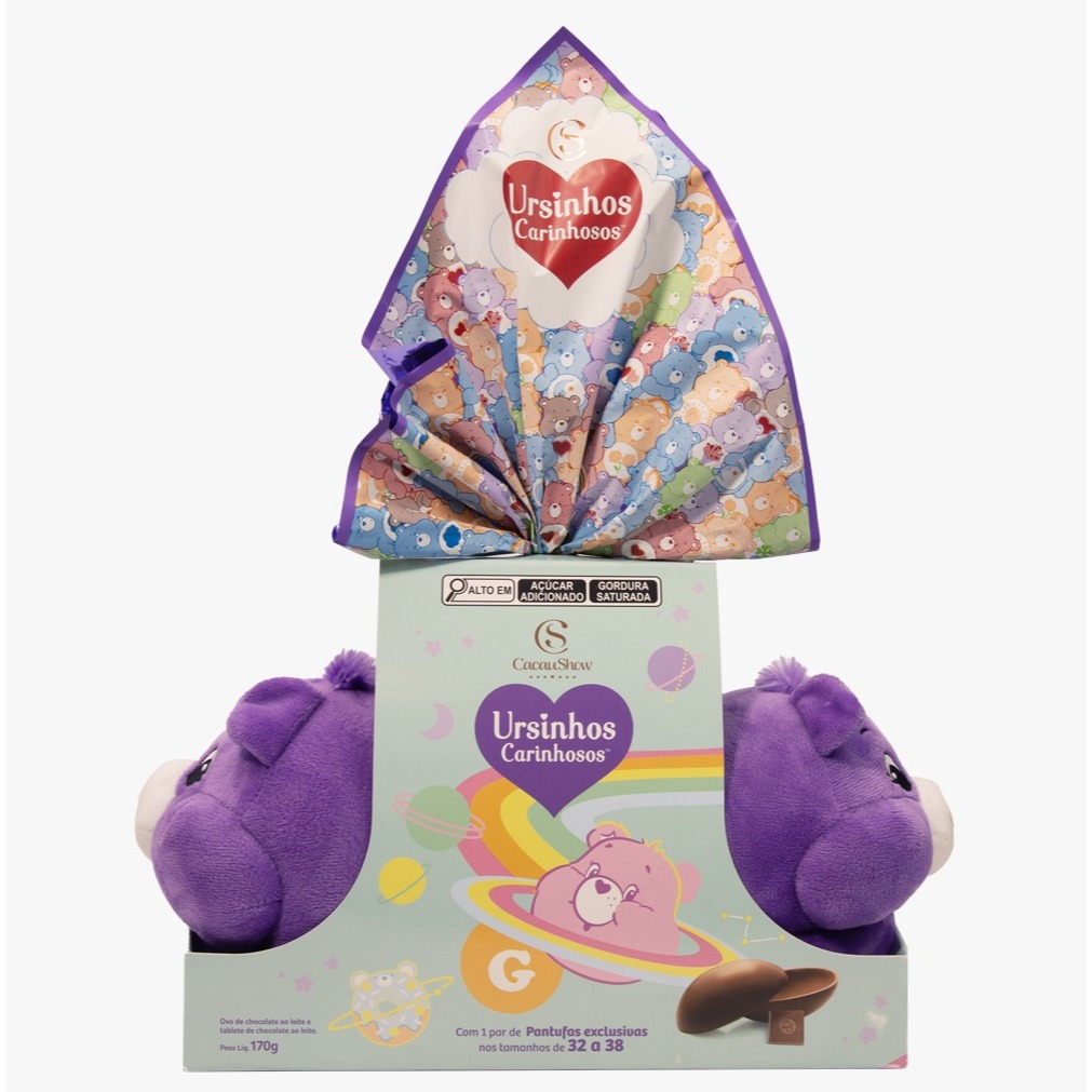 Ovo de Páscoa ao Leite com Pantufa Ursinhos Carinhosos G 170g Cacau ...