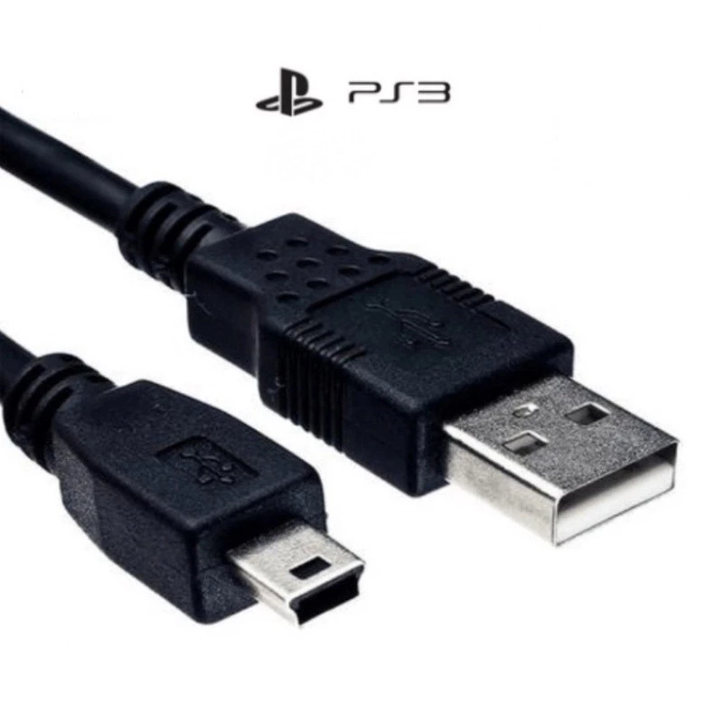 Cabo USB mini USB para Carregar Controle PS3 – Carregamento Rápido e ...