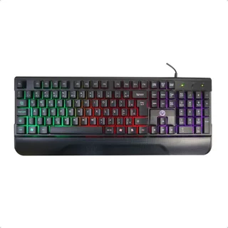 TECLADO GAMER SEMI MECANICO ILUMINAÇÃO RAINBOW BPC-K7038
