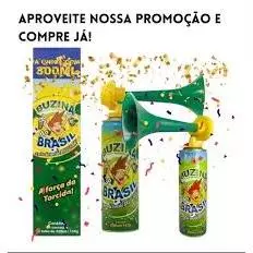 Buzina Gas Brasil para carnaval C/ Corneta 300ml