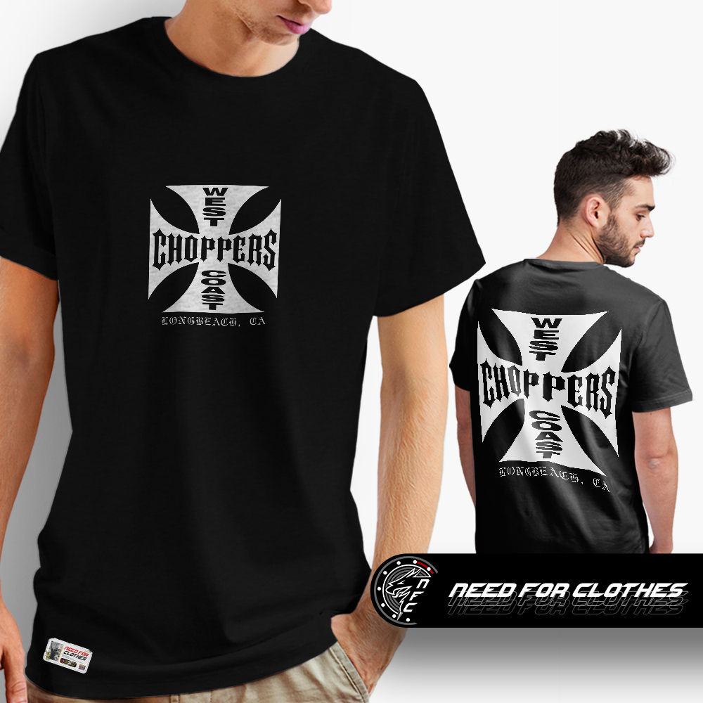 Camiseta West Coast Choppers, Estilo Biker, Custom Motorcycles