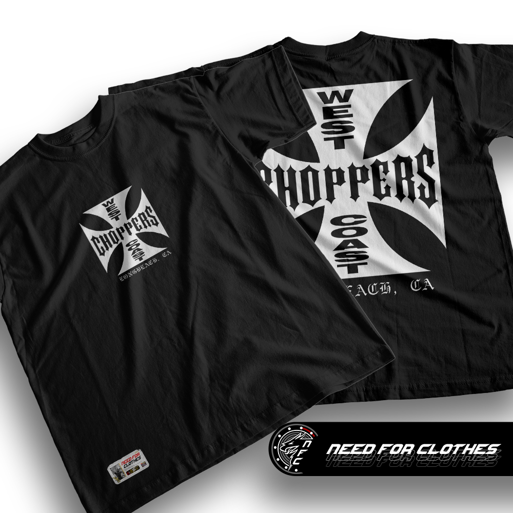 Camiseta West Coast Choppers, Estilo Biker, Custom Motorcycles