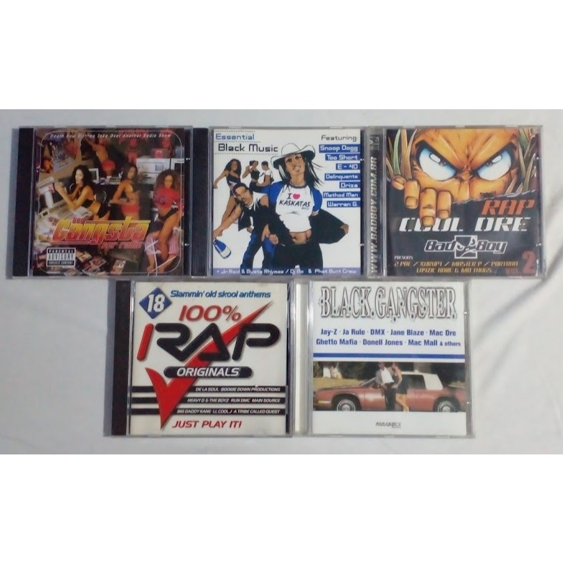 CD Rap Hip Hop Gangsta Rap Coletâneas Com Grandes Nomes e Sucessos