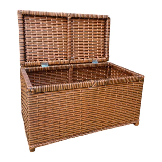Baú Roupeiro Organizador Fibra Sintética Roupa Suja Brinquedos 60x30x30