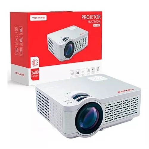 Projetor Led 2400 Lumens 120 Polegadas Original Tomate MPR-5007 ...