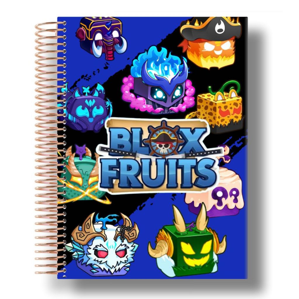 Cadernos Caderno Personalizado Blox Fruits com nome na capa | Shopee Brasil