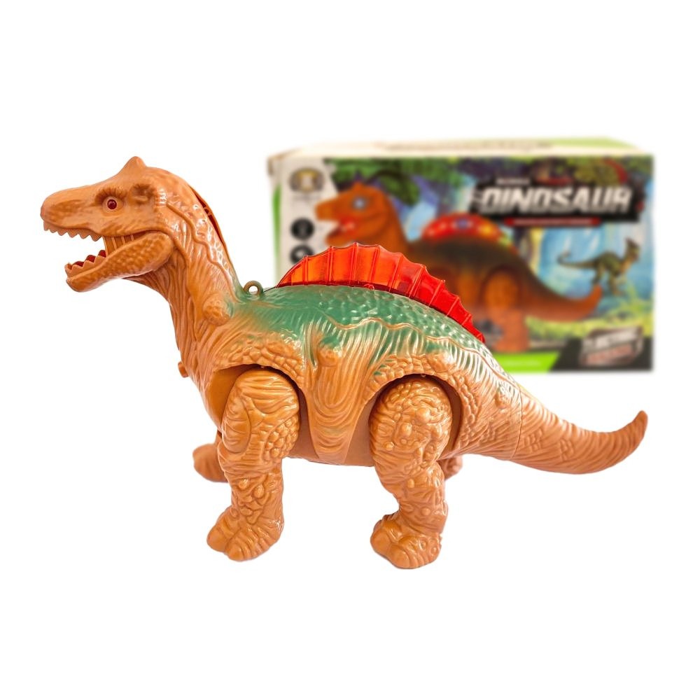 Brinquedo Dinossauro Com Som Luz E Movimento 23cm Diversão Para ...