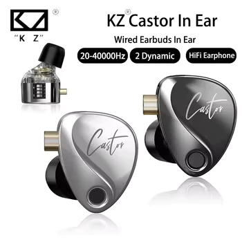 Fone de ouvido KZ Castor Profissional Retorno De Palco e Jogos