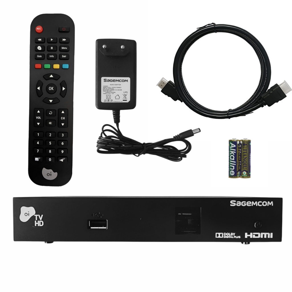 Decoder Digital Oi TV HD Dsi83 Sagemcom 2a Geração com Cartão de Acesso ...
