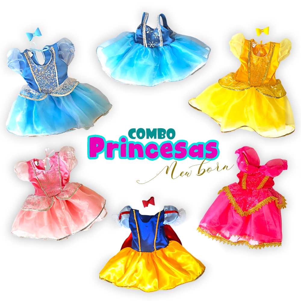 vestido de princesa para bebê em Promoção na Shopee Brasil 2025