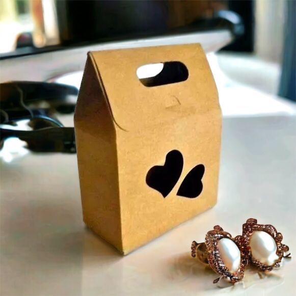 kit 10 Caixa de Coração para Lembrancinha Kraft