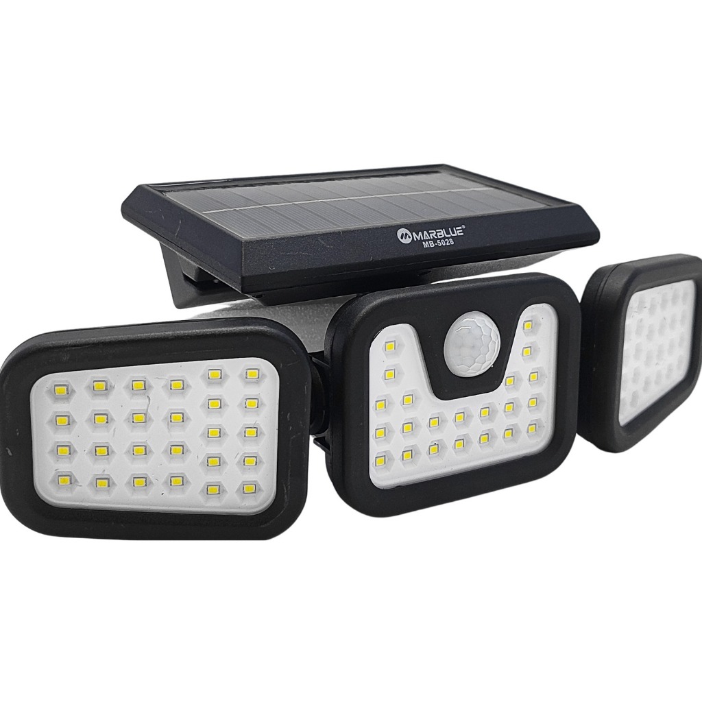 Luminária Solar Potente e Econômica Refletor 74 LEDs IP65 Sensor de ...