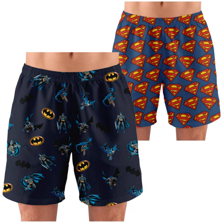 Kit com 2 pijamas masculino samba canção microfibra