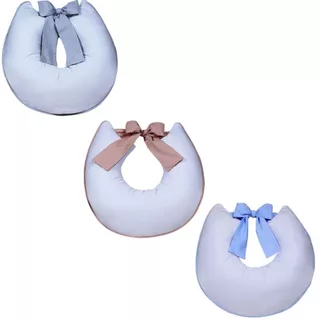 Almofada de Amamentação com Laço Zíper Refil e Capa Removível Macia Piquet 100% Algodão em Oferta na Shopee