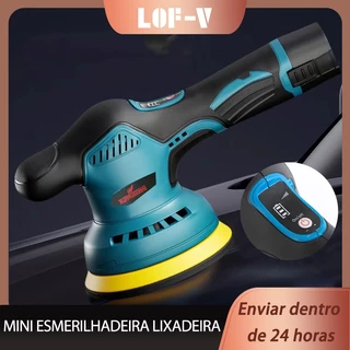 Home Profissional Lixadeira Polidora Recarregável Polidora 2 Baterias Recarregável Sem Fio 8 Velocidades