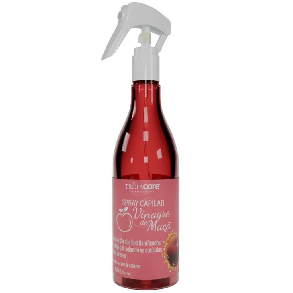 Spray Acidificante Capilar Vinagre de Maçã Brilho Intenso 300ml ...