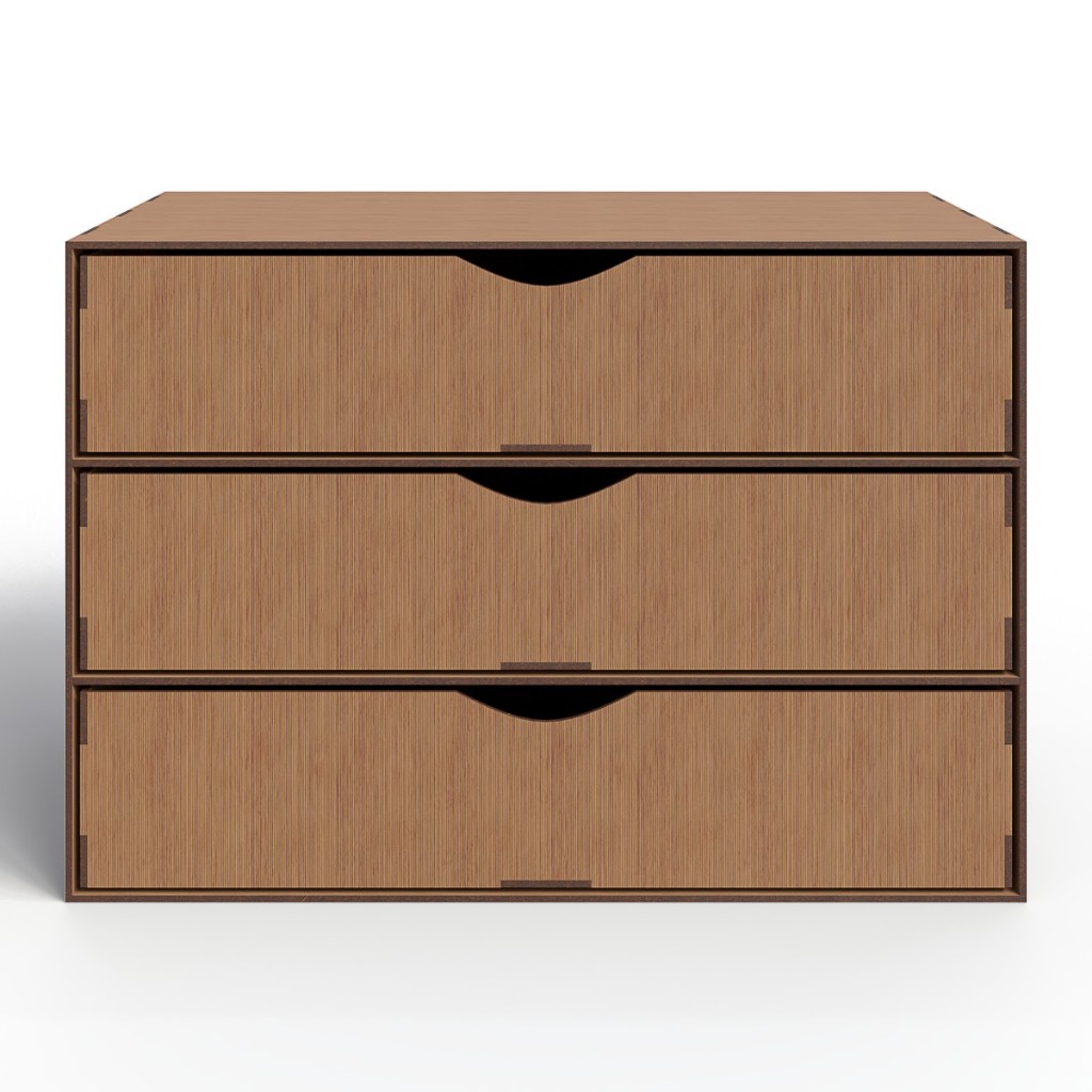 Gaveteiro Organizador de Mesa em MDF Para Escritorio Moderno