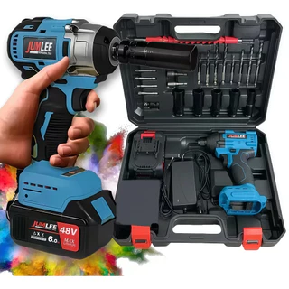 Chave De Impacto Parafusadeira Furadeira 02 Baterias 48v