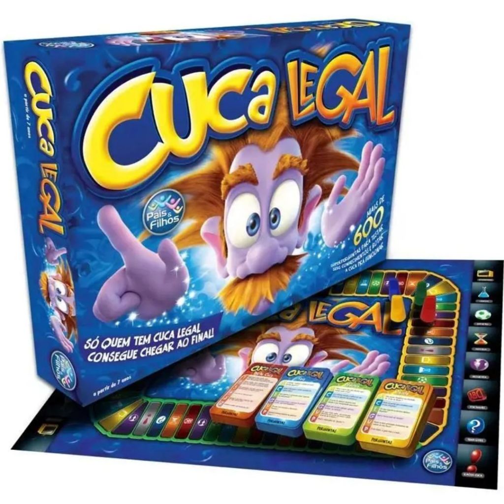Cuca Legal Jogo de Tabuleiro Educativo Mais de 600 Perguntas Divertido ...