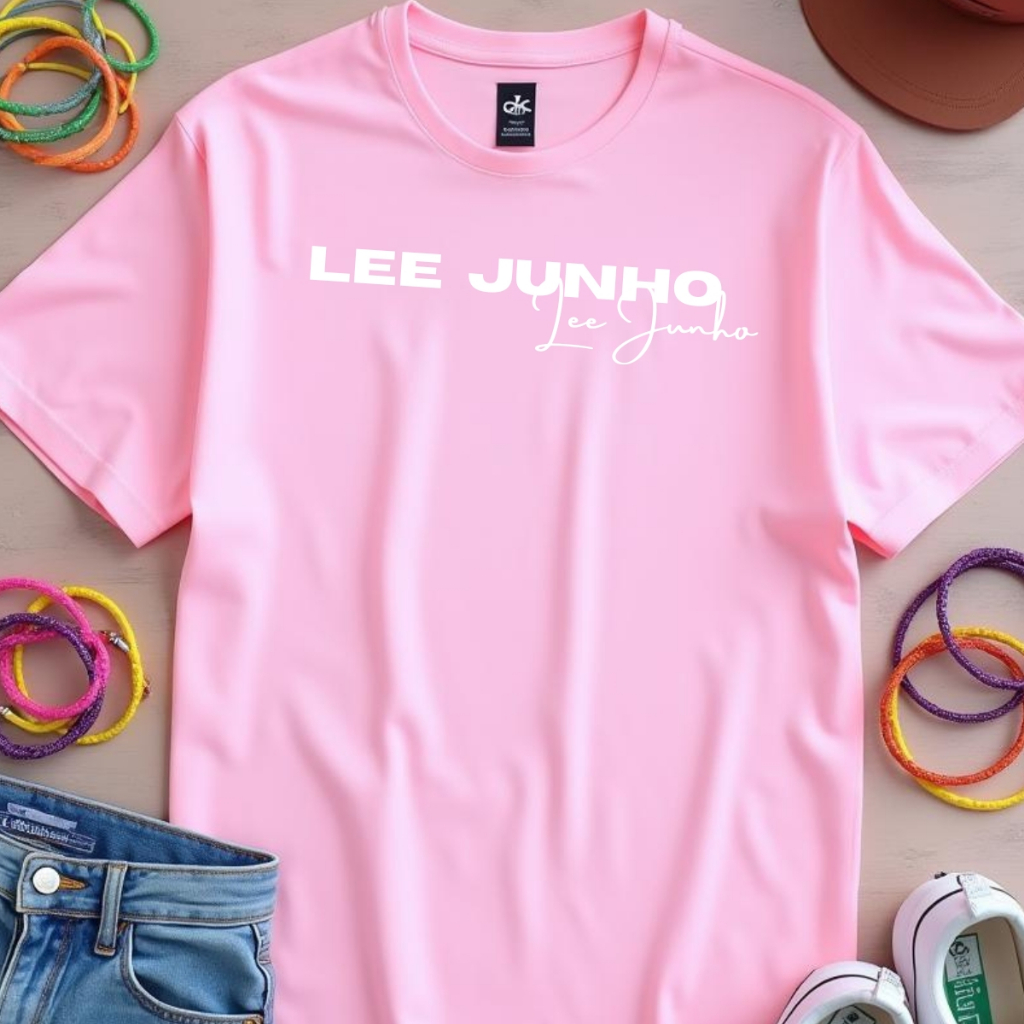 Camiseta Unissex Lee Junho Algodão Sorisso Real 2PM | Shopee Brasil