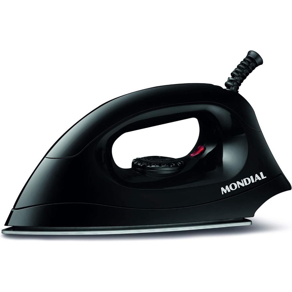 Ferro de Passar Mondial 6 Níveis 110v e 220v FSN-55-B Preto Alumínio